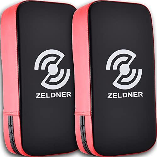 ZELDNER キックミット 空手 キックボクシング ミット パンチミット 2個セット 超軽量 本格...