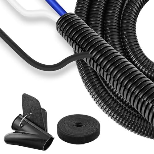 配線チューブ コルゲートチューブ 全長3m 配線カバー 配線保護スリーブ チューブ ケーブル保護 噛...