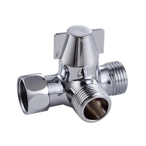 EsiFare 分岐水栓 水栓用パーツ 浴室 水道 蛇口 分岐 切り替え蛇口 G1/2 T形 水流切...