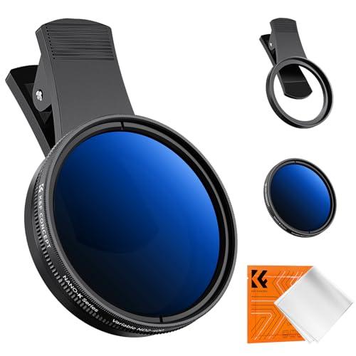 K&amp;F Concept スマホレンズ NDフィルター+アダプターリング キット for iPhone...