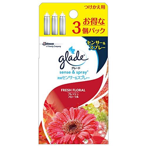 グレード 消臭 センサー&amp;スプレー フレッシュフローラルの香り 詰め替え用 18ml×3本 セット ...