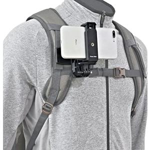 ウェアラブルカメラ スマホ デジカメ POV ハンズフリー 動画 スマホホルダー 360° 回転 角度調整 クリップ マウント 変換アダプター