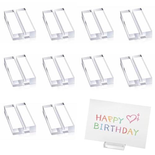 beyourchoi カードスタンド アクリル メモスタンド 10個入り 透明 カードスタンド カー...