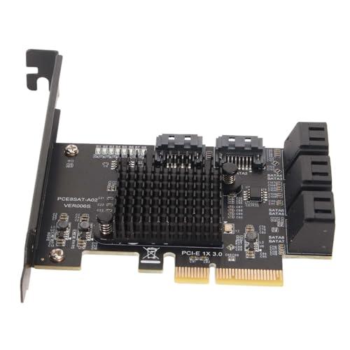 SATA カード 8 ポート SATA3.0 インターフェース SATA コントローラー拡張カード ...