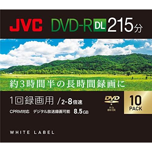 ビクターVICTOR JVC 1回録画用 DVD-R DL 215分 片面2層 2-8倍速 10枚 ...