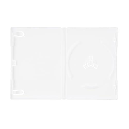 COMCOM 14mm厚DVDトールケース 1枚収納 白 25個セット CS-DVDT1S-25WH
