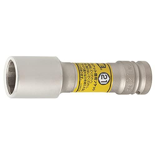 トネTONE プロテクター付クイックフィット薄型ロングホイルナットソケット 4APQF-21LN 差...