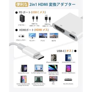 タイプc hdmi ケーブル 2025新版 U...の詳細画像1