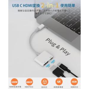 タイプc hdmi ケーブル 2025新版 U...の詳細画像4