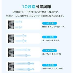 腰掛け扇風機 ベルトファン 腰掛けファン ポー...の詳細画像5