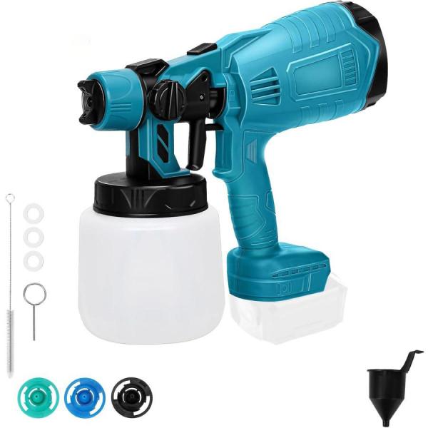 コードレススプレーガン 塗装ガン マキタ18Vバッテリーに適用 電動スプレー噴霧器 噴霧幅と角度調整...