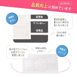 マスク 不織布 白 3層 6mm平ゴム 10枚...の詳細画像2