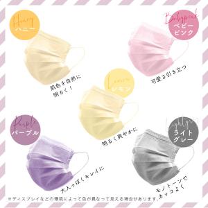 不織布 カラー マスク 10枚 ふつう 17....の詳細画像1