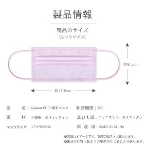 不織布 カラー マスク 10枚 ふつう 17....の詳細画像5