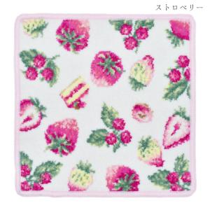 日本製 フルーツスイーツ柄 ハンカチ タオルハ...の詳細画像5