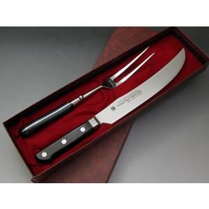 ゾーリンゲン(独）F.ハーダー カービングナイフ20cm・フォークセット