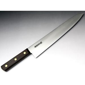 白鋼　切付牛刀　尺 300mm 堺一文字光秀 白鋼 牛刀