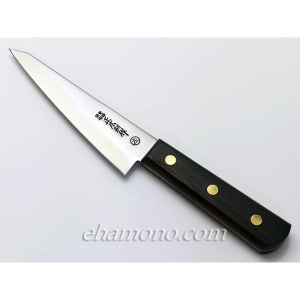 正広別作　骨透（サバキ・解体包丁）角（中）左利き用　木柄