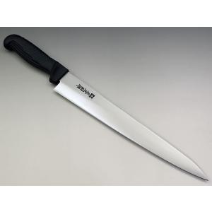 270mm 日本鋼（ツバ付） スライサー(筋引包丁) 堺孝行 印 : ジョイ