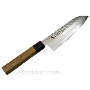 堺孝行 三徳包丁 万能包丁 170mm 黒影 V金10号 槌目 フッ素加工 錆び