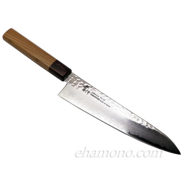 堺孝行　Ｖ金10号ダマスカス33層鎚目　和牛刀210