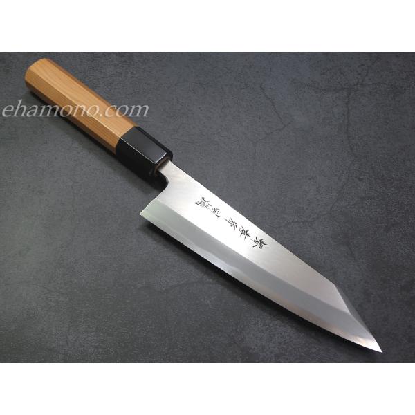 堺孝行　特上白二鋼　切付出刃180　一位八角柄