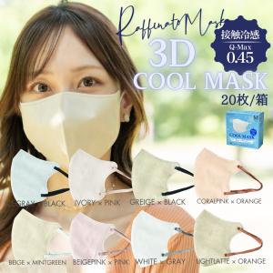 【冷感】弓型 バイカラー不織布 3D立体マスク ...の商品画像