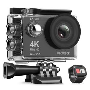 AKASO EK7000アクションカメラ 4K高画質 16MP画素 レンズ