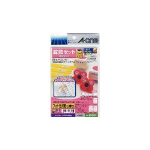 A-one エーワン はがきサイズのプリンタラベル お名前シール 算数