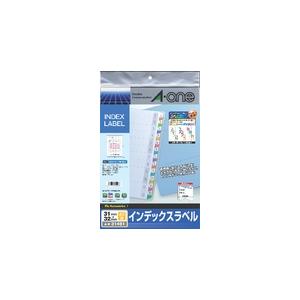 A-one エーワン File Accessories インデックスラベル A4判 31mm
