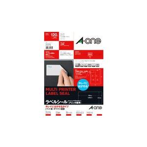 A-one エーワン ラベルシール［プリンタ兼用］　キレイにはがせるタイプ　マット紙・ホワイト　A4...