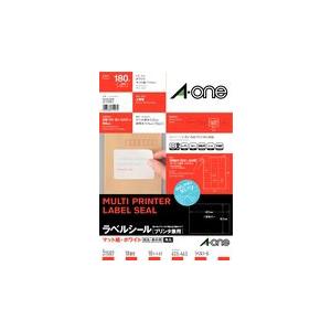 A-one エーワン ラベルシール マット紙 ホワイト A4 18面 四辺余白付 角丸 品番 31507