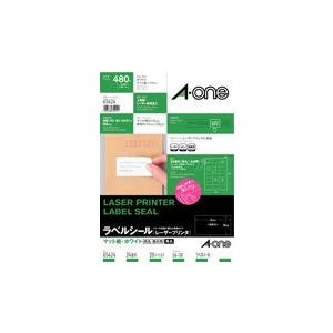 A-one エーワン ラベルシール[レーザープリンタ]　マット紙・ホワイト　Ａ4　24面 四辺余白付...