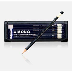 トンボ鉛筆 TOMBOW 鉛筆 モノ 6角軸 12本入り 消しゴム付き
