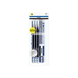 トンボ鉛筆 TOMBOW 鉛筆 モノ マークシート用鉛筆 HB 6角軸 3本入り ペンポーチ入りセット MA-PLMKN