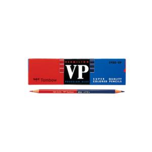 トンボ鉛筆 TOMBOW 鉛筆 赤青鉛筆（朱色：藍色=5:5） 8900-VP