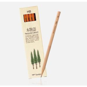 トンボ鉛筆 TOMBOW 鉛筆 木物語 リサイクル鉛筆 6角軸 12本入り