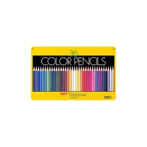 トンボ鉛筆 TOMBOW 色鉛筆NQ 丸軸 缶入り 36色セット CB-NQ36C