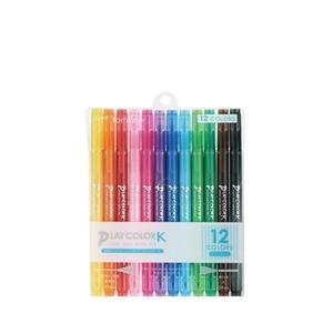 トンボ鉛筆 TOMBOW 水性サインペン プレイカラーK 12色セット GCF-011