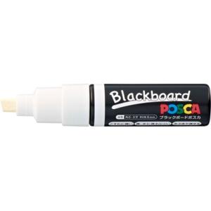 サインペン 三菱鉛筆 uni ブラックボードポスカ 太字角芯 白 PCE-250-8K