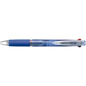 多色ボールペン 三菱鉛筆 uni クリフター 0.7mm 3色ボールペン 透明青 SE3-304｜akatsuka-bs