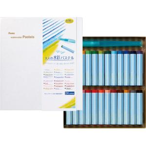 ぺんてる Pentel Vistage（ヴィスタージュ）大人の水彩パステル 24色セット GHW1-24｜akatsuka-bs