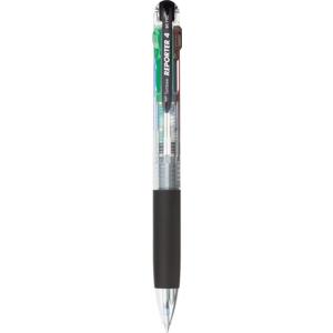 多色ボールペン トンボ鉛筆 TOMBOW リポーター REPORTER 0.7mmボール 4色ボールペン BC-FRC20 透明