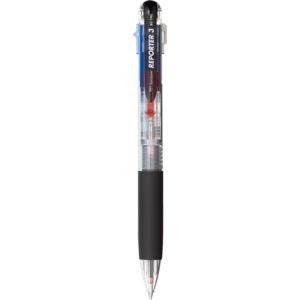 多色ボールペン トンボ鉛筆 TOMBOW リポーター REPORTER 0.7mmボール 3色ボールペン BC-TRC20 透明