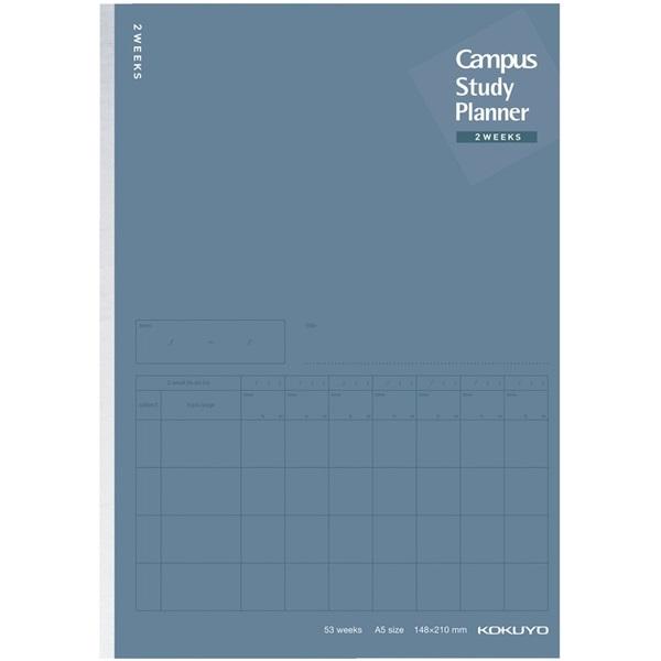 ノート コクヨ KOKUYO キャンパス スタディプランナー 2ウィークス罫 3号（A5） ネイビー...