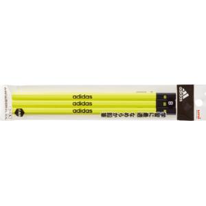 鉛筆 筆記具 三菱鉛筆 uni アディダス かきかた鉛筆 3本パック B 黄黒 鉛筆7045 AI0...