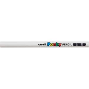 色鉛筆 三菱鉛筆 uni ポンキーペンシル 単色 シロ K800.1の画像
