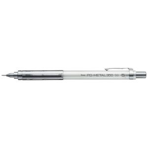 シャープペン ぺんてる Pentel PG-METAL350 ピージーメタル サンゴーゼロ 0.5mm PG315-TW クリアホワイト