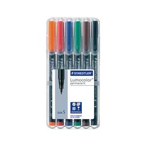 ステッドラー STAEDTLER 製図用品 ルモカラーペン 油性 超極細書きS 313 WP6