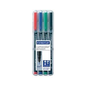 ステッドラー STAEDTLER 製図用品 ルモカラーペン 油性 極細書きF 318 WP4